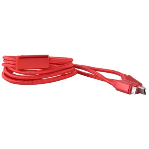 Crimson Flow 3-in-1 Charger Red Rolled
